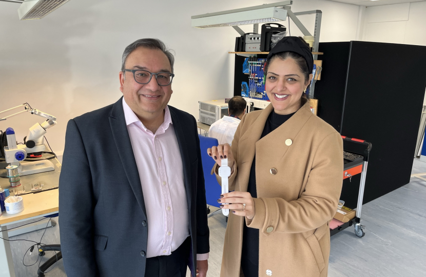 Natasha Asghar MS with Sabih Chaudhry, CEO of Afon Technology.